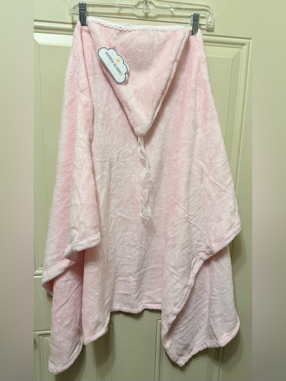 Always First Pink Plush Hooded Blanket